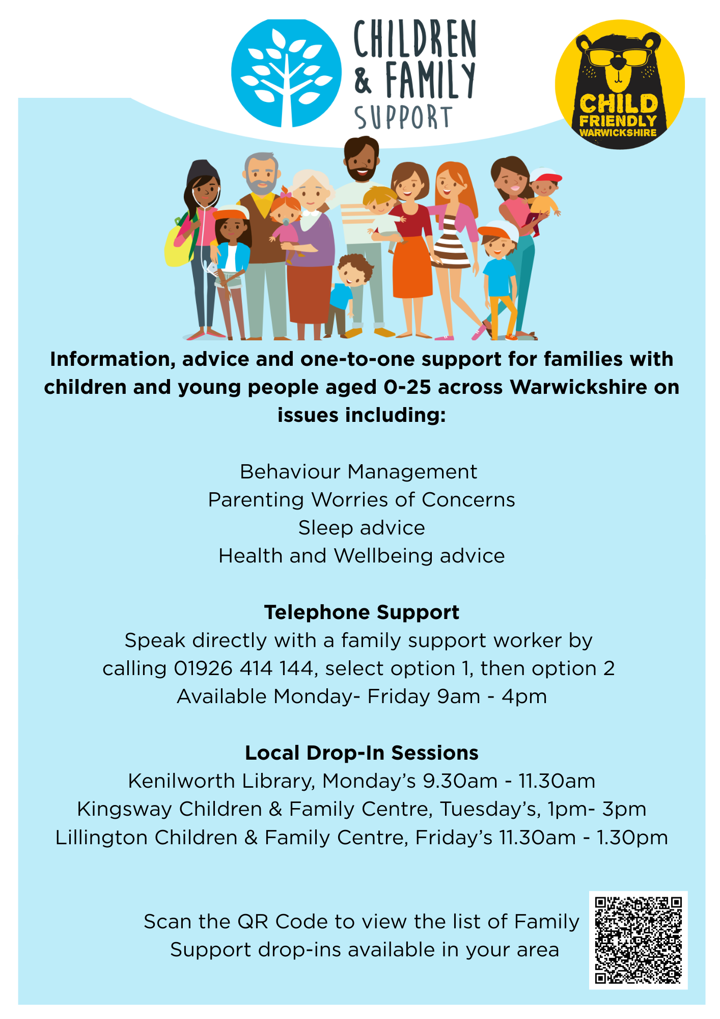 Kenilworth Library Support for Families Drop-In Sessions