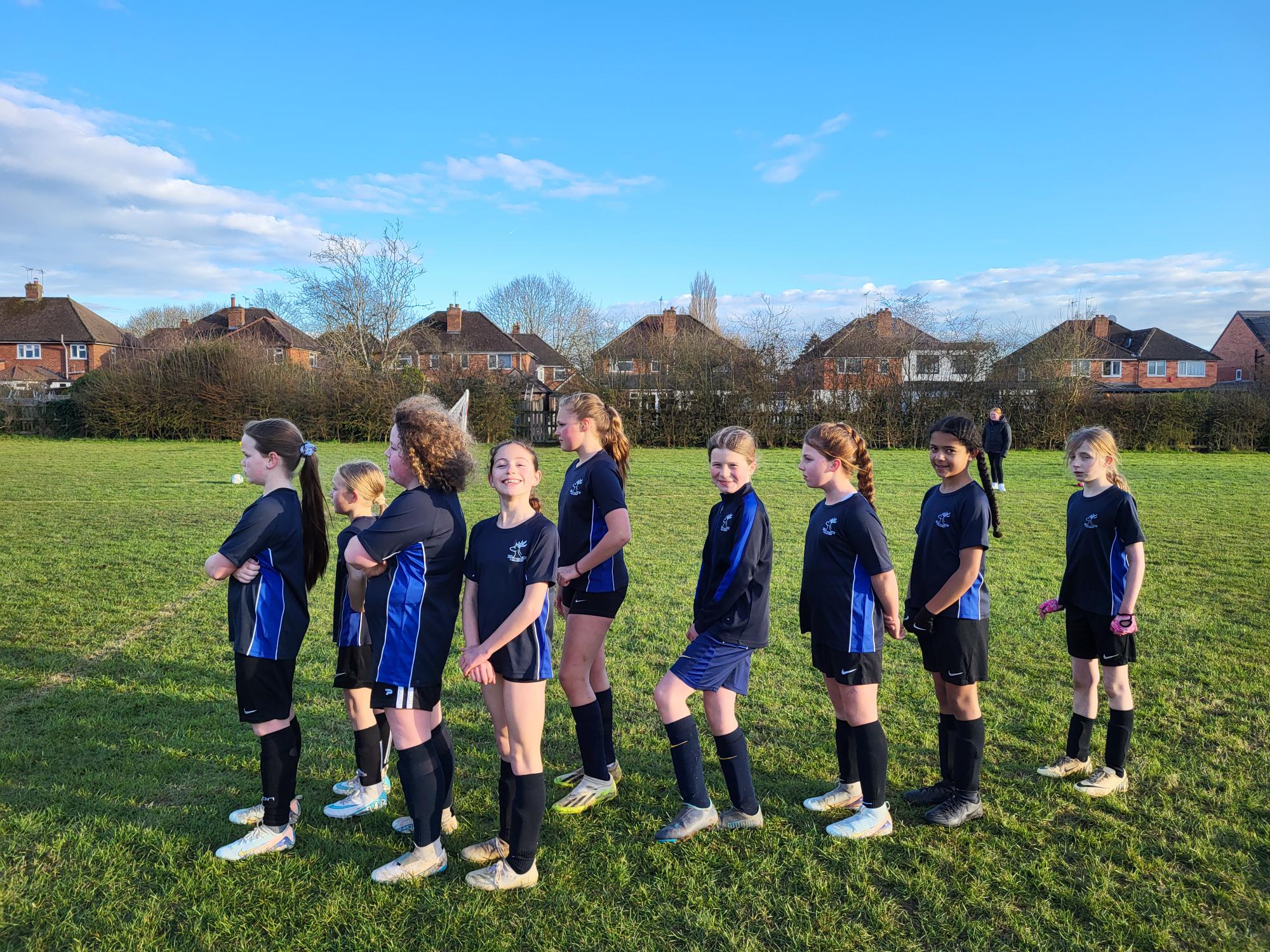 Picture of our girls' football team.